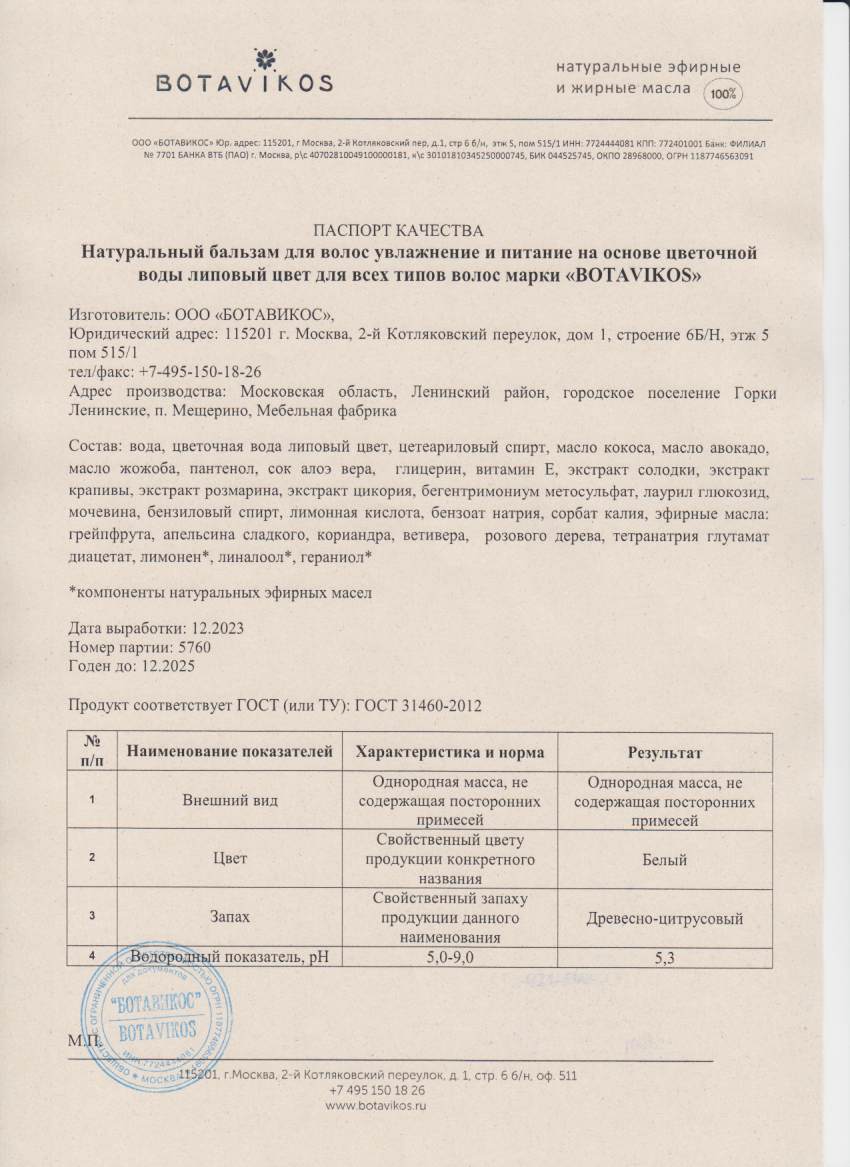 Паспорт №122023